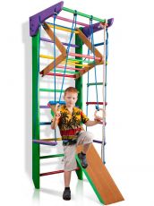 Дитячий спортивний куточок SportBaby Робін Гуд 3-220, Сосна-Бук, 220 × 80 см, від 2-х років до 120 кг